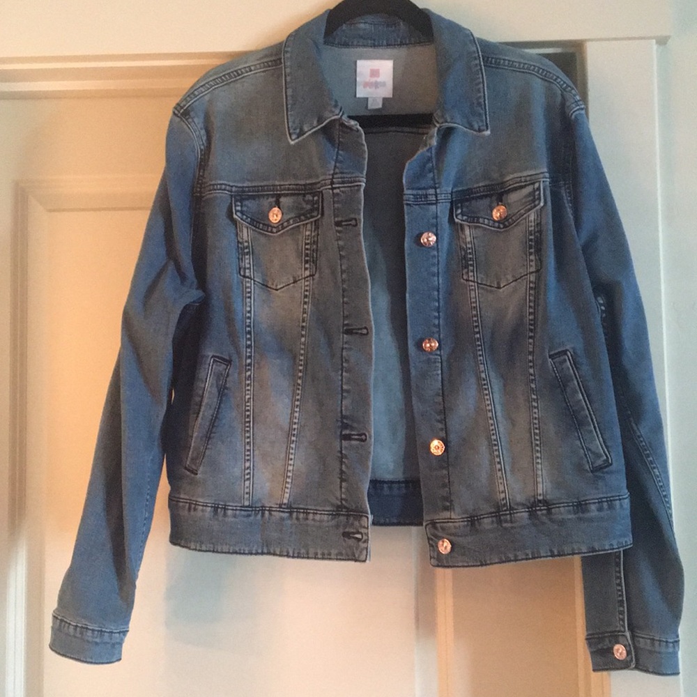 LulaRoe stretch denim jacket